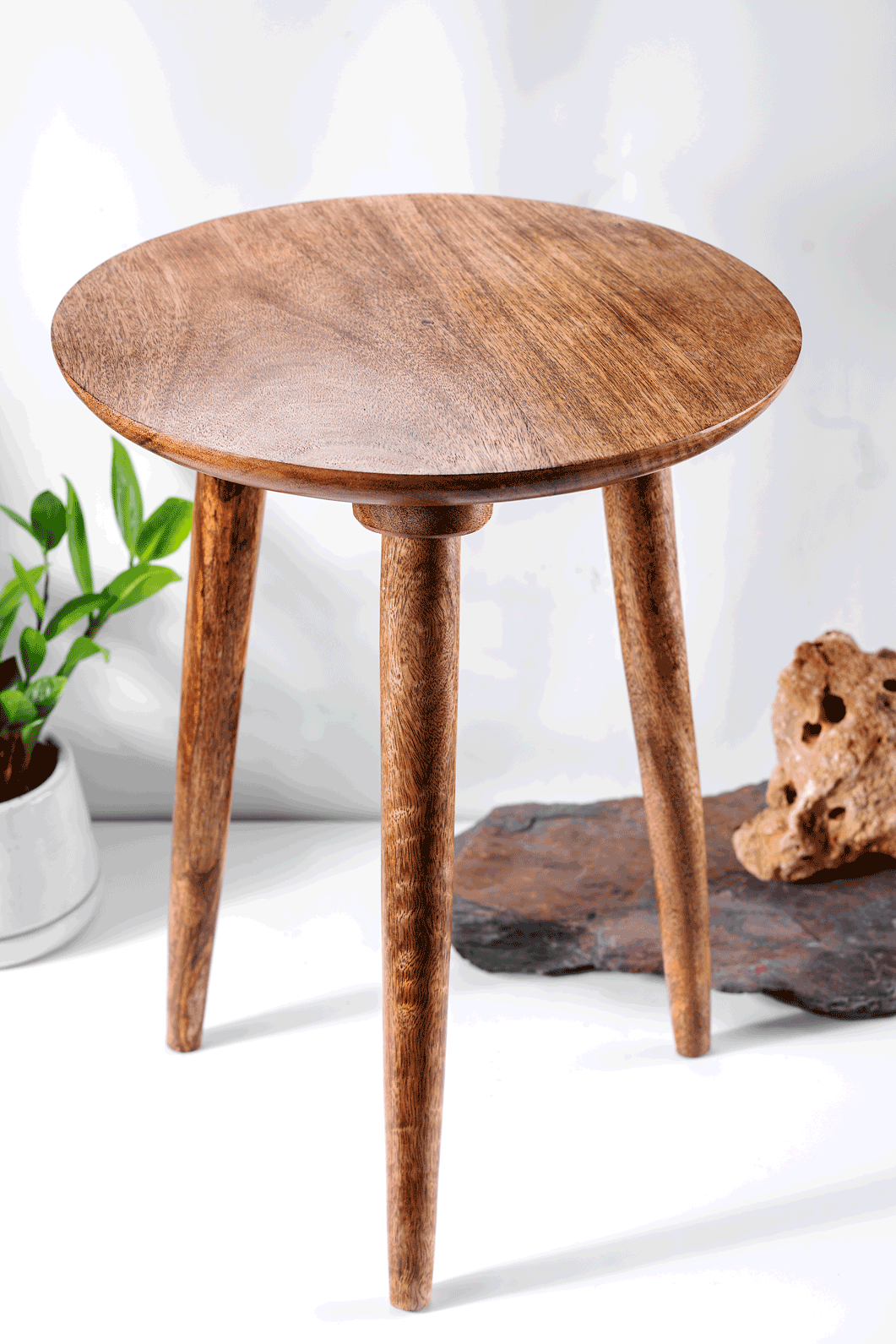 Thumbnail preview #0 for Saral Uttmansh - 3 legged wooden stool