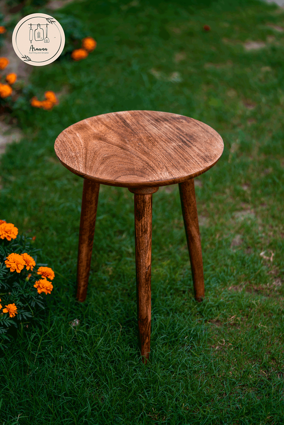 Thumbnail preview #6 for Saral Uttmansh - 3 legged wooden stool