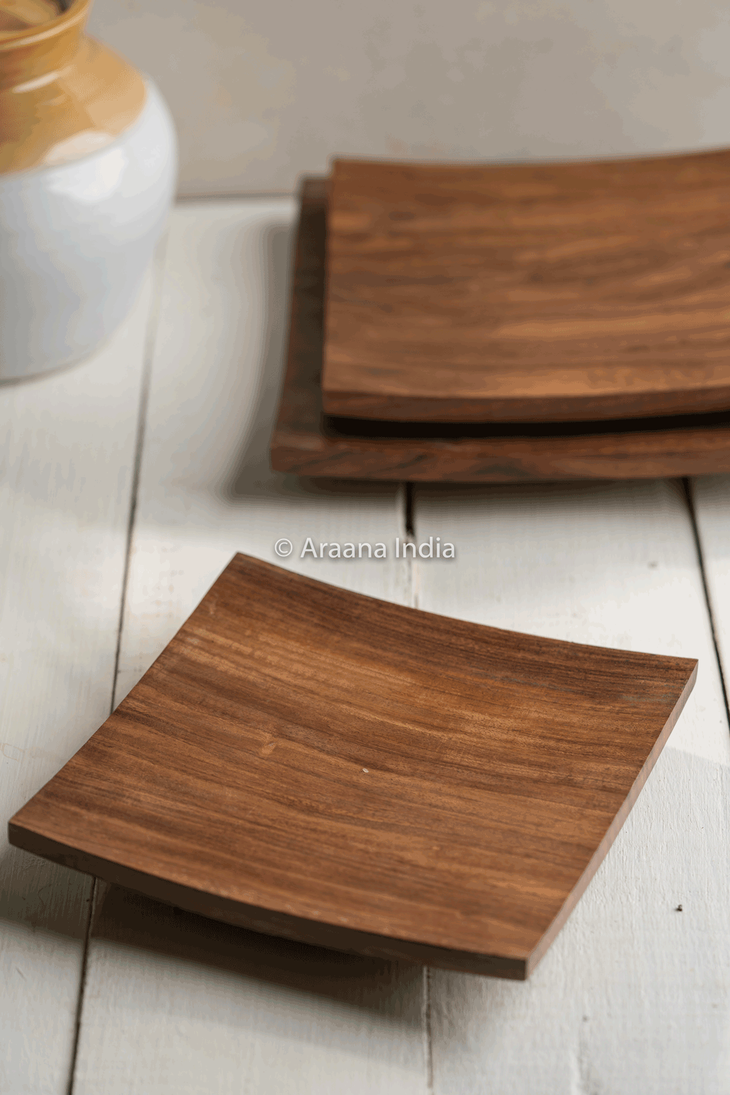 Thumbnail preview #4 for Mandhas - Set of 3 wooden platters