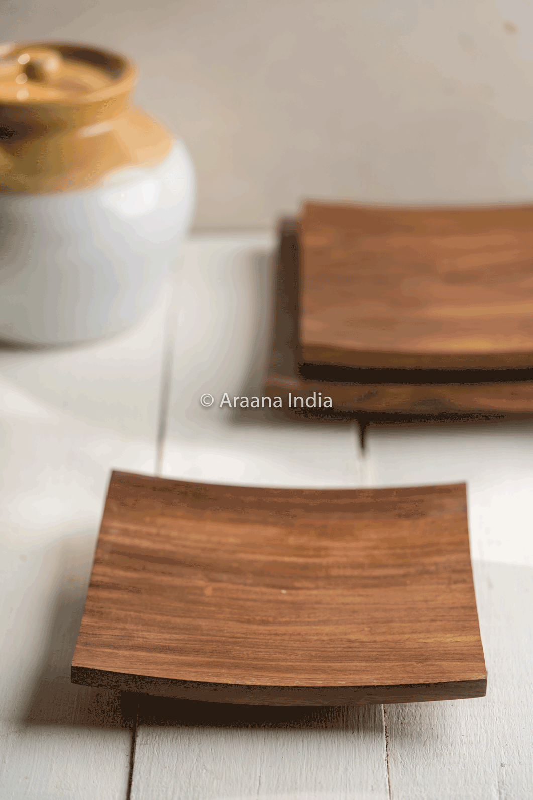 Thumbnail preview #6 for Mandhas - Set of 3 wooden platters