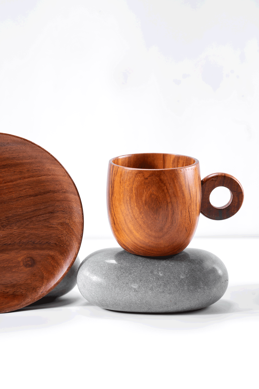 Thumbnail preview #6 for Shikora - Wooden cup saucer and spoon set